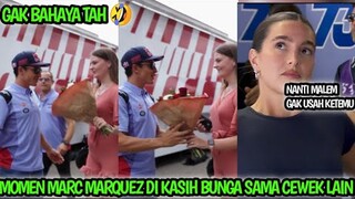 GAK BAHAYA TAH! MOMEN MARC MARQUEZ DI KASIH BUNGA DARI CEWEK DI MOTOGP ASSEN BELANDA 2024