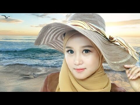 TUTORIAL HIJAB PASHMINA SIMPLE PAKE TOPI PANTAI ANTI BADAI || Hijab Ootd