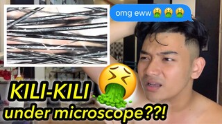 MY SKIN UNDER MICROSCOPE! 😱🤮 (KINIS KA GURL?!) 😂