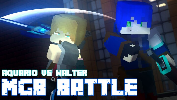Aquario vs Walter - Minecraft Fight Animation | MGB Battle