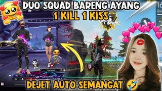 DUO VS SQUAD BARENG SALSA CHALLENGE 1 KILL 1 KISS 💋 #dejetff #freefire