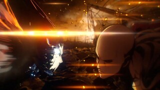"One Punch Man" fan-made version of Hungry Wolf VS Saitama battle clip!