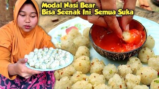 Jangan di Buang Ya.. Olahan Nasi Sisa, Coba Masak Cemilan Super Enak Ini, Masakan Kampung Jaman Dulu