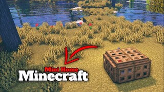 Minecraft Mini Survival House | ⚒️How to make a Small 2X2 House in Minecraft