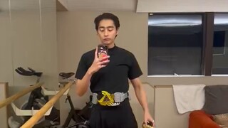 Actor George Karisaki transforms into Juuga (Kamen Rider Juuga: I Speak for Myself)