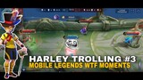 Guinevere was scared when she saw Harley! #3 Mobile Legends WTF Moments!