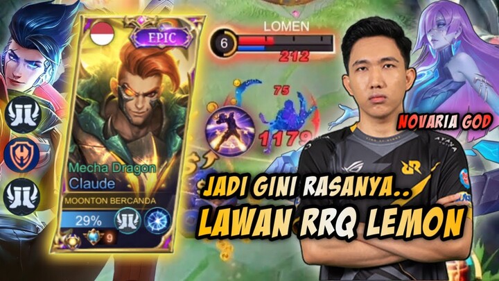 TOP GLOBAL CLAUDE NABRAK RRQ LEMON! JADI GINI RASANYA MELAWAN NOVARIA GOD! RRQ LEMON! | MLBB