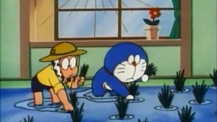 Tập phim Doraemon được yêu thích nhất, trồng lúa trong phòng làm bánh gạo