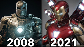 Evolution Of IRON MAN Suit Up Scene