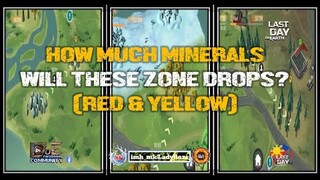 SEASON 17 HOW MUCH MINERAL WILL THESE ZONES DROPS (red & yellow) - Last Day On Earth: Survival