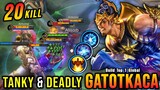 20 Kills!! Gatotkaca Mage Build is Tanky & Deadly!! - Build Top 1 Global Gatotkaca ~ MLBB