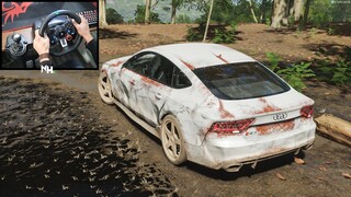 Restoring a Audi RS7 Sportback | Forza Horizon 4 Steering Wheel + Paddle Shifters Gameplay