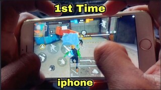 iphone free fire gameplay test 4 finger handcam m1887 onetap headshot ❤️first time play iphone