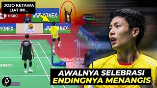 Karma Instan..!! Selebrasi di Match Poin, Chou Tien Chen Gigit Jari ditikung Jojo