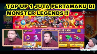 MOMEN KOCAK WINDAH BASUDARA MONSTER LEGENDS PART 2 TOP UP 1 JUTA PERTAMA KU!