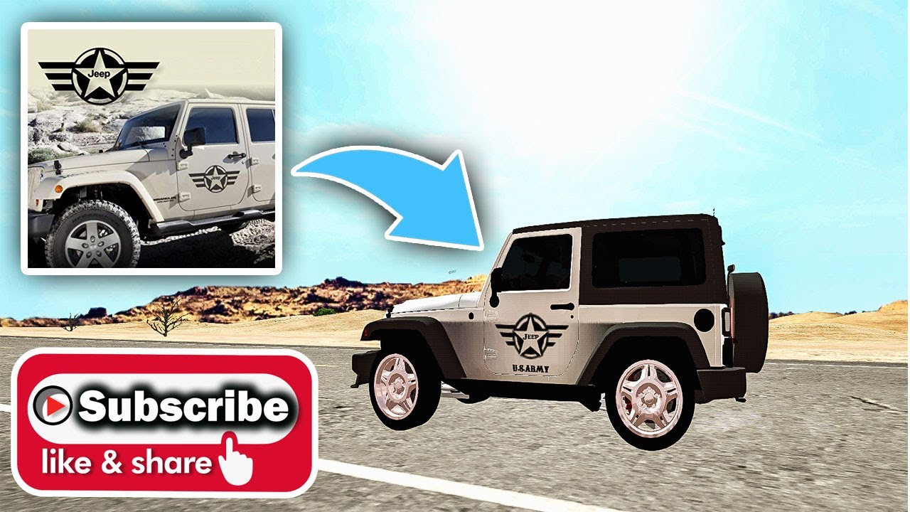 HOW I MADE THIS ARMY LOGO ON MY JEEP WRANGLER || CAR PARKING MULTIPLAYER -  Bilibili