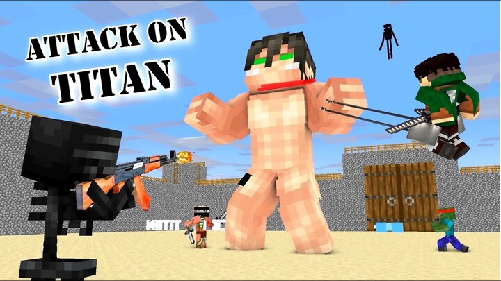 Monster School :  ATTACK ON TITAN | LEVI NEEDS HELP TO PROTECT CHICKEN - Minecraft Animation
