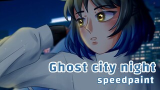 Speedpaint #12- Ghost City Night