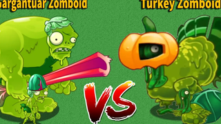 Turkey Zomboid VS Gargantuar Zomboid (Turkey Pult & Zoybean Pod) - PvZ 2 Battlez