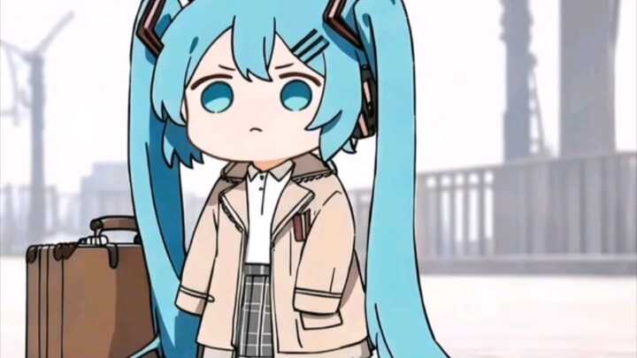 Hatsune Miku tidak bisa mendapatkan taksi, menunggu online