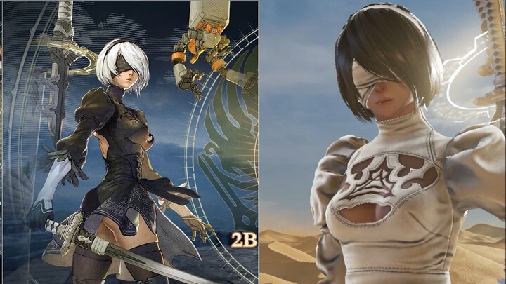 2B gameplay in Soulcalibur VI HD