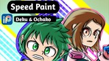 Speedpaint - Midoriya Deku & Ochako - Ibispaintx