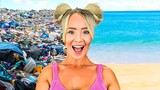 I Cleaned The DIRTIEST Beach For Free!