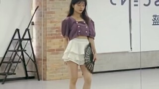【Gai Gai】พัดพับเต้นแจ๊สสไตล์จีน "เป็ดแมนดารินและบีโกเนีย"