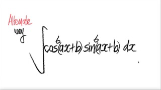 2nd way: trig integral  ∫sin^6(ax+b) cos^6(ax+b) dx