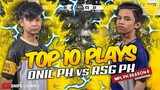 TOP 10 PLAYS ONIC PH vs RSG PH | MPL-PH Season 8 Week 3