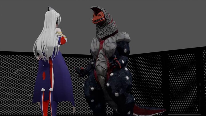 [Tiga vs. Golzan] การต่อสู้: Golzan คล่องแคล่วมาก!