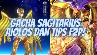 GACHA SAGITARIUS AIOLOS BUAT KOLEKSI TIPS BUAT F2P !! - SAINT SEIYA LEGEND OF JUSTICE