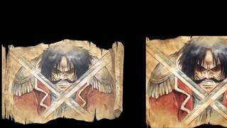 A comparison video between the OP title of One Piece's 1000-episode animated remake "We Are!" and th