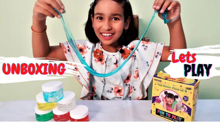 Slime Unboxing And Play | #LearnWithPari