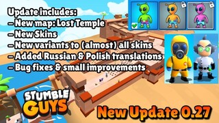 New Update 0.27 All the New Stumble Guys