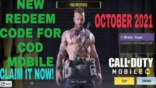 *October 2021* Call Of Duty Mobile New Redeem Code | Cod Mobile Redeem Code Garena