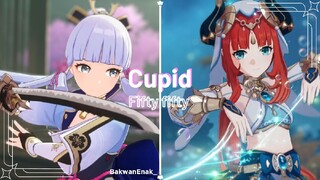 Cupid - Fifty fifty 💘| Ayaka & Nilou - Genshin Impact [GMV]