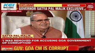 Former Governor Satyapal Malik exposes rampant corruption in Pramod Sawant Govt.