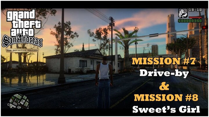 GTA San Andreas Definitive Edition - Mission #7 - Drive-by & Mission #8 - Sweet's Girl