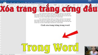 Cách xóa trang trắng trong word siêu đơn giản