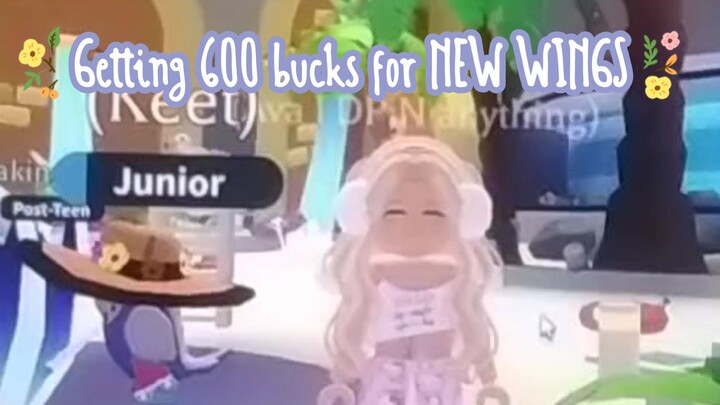 {Dapetin 600 dollar buat beli wings di Roblox Adopt me (Part.1) l annyeong l Enjoy!!}