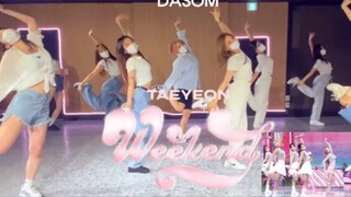 【Taeyeon】Weekend _ Perbandingan ruang latihan koreografi asli koreografer IZ*ONE Girls' Generation _