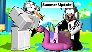🥳I Surprised Preston with INSANE PET from SUMMER UPDATE in Pet Simulator X (Roblox)