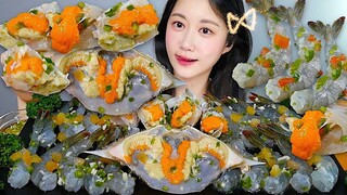 [ONHWA] 生虾和生蟹配泰式酱 咀嚼音! 🦀🦐