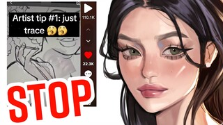 I'M SO TIRED OF TIKTOK ART TUTORIALS