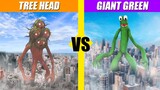 Tree Head vs Giant Green (Rainbow Friends) | SPORE