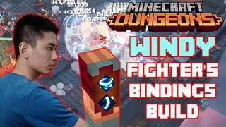 Windy Fighter's Bindings Build, 24 Million Damage Per Sec! 3 Times More Damage! Minecraft Dungeons