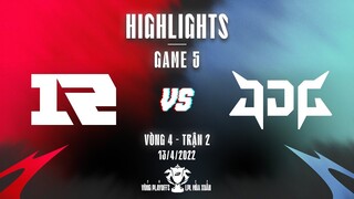 RNG vs JDG | Highlights - Game 5 | Playoffs Vòng 4 - Trận 2 | LPL Mùa Xuân 2022