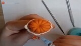 Orange polymer clay