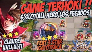 GAMEPLAY TERHOKI ! 3 STAR CLAUDE UNLIMITED STUN + 3 STAR GATOTKACA ! MAGIC CHESS